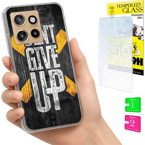 Funda para Motorola Edge 50 Neo con cubierta trasera y cristal 9H. (1/5)