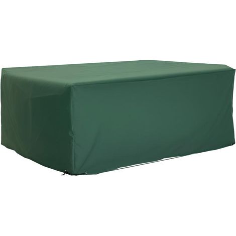Housse de protection pour mobilier de jardin, tissu Oxford 600D, vert, 210 x 140 x 80 cm