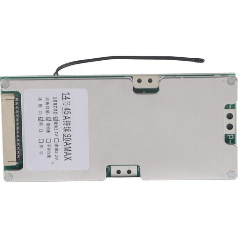 Carte De Protection De Batterie Au Lithium, Carte De Circuit Imprimé BMS De Protection De Batterie Au Lithium 14S 45a avec Charge D'équilibre (1/5)