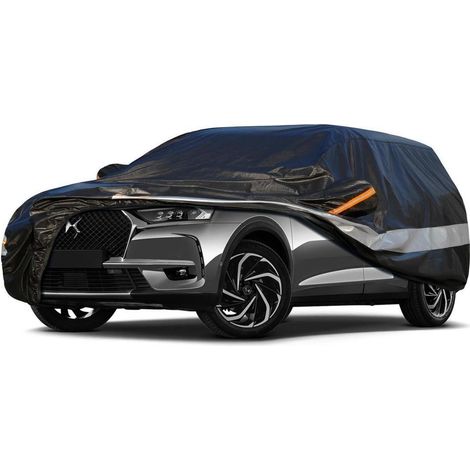 10-Schicht Autoabdeckung Wasserdicht Atmungsaktiv für DS DS7 (2017-2023) Schwarz (1/5)