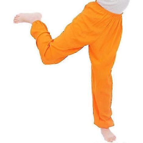 Locker sitzende, schlichte lange Kinderhosen im Bloomer-Stil, ideal für Yoga und Tanz, im Aladdin-Stil (1/2)