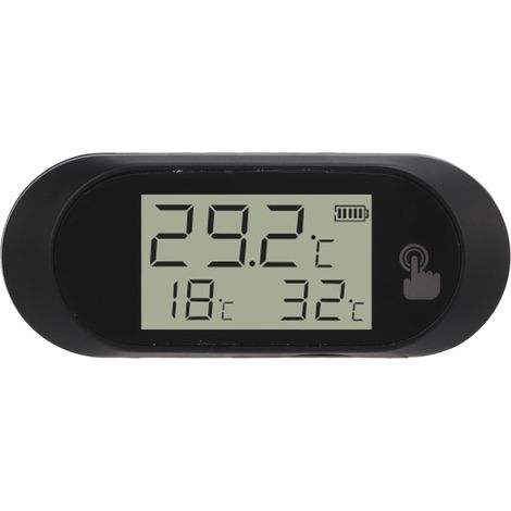 LED-Aquarien-Wasserthermometer, elektronisches Digitalthermometer mit Wecker, geeignet für Meerwasser (1/5)