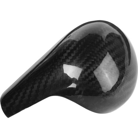 Jeffergarden Pommeau de levier de vitesse avec revêtement antidérapant en fibre de carbone auto-adhésif et résistant aux rayures, compatible avec les voitures Audi A6L (2005-2011).-DOU