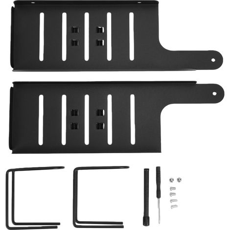 Étagère de rangement pour lavabo, autoportante, en acier au carbone, avec robinetterie intégrée, gain de place, pour plan de travail de salle de bain, drainage facile, noire, 60 cm (23,6 po). (1/5)