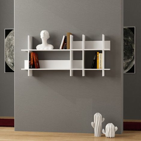Estantería de pared color blanco L150 cm - Beads (1/3)