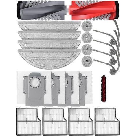 Kit d'accessoires pour aspirateurs robots Roborock Saros 10 : brosse principale, sacs à poussière, lingettes, filtres. (1/5)