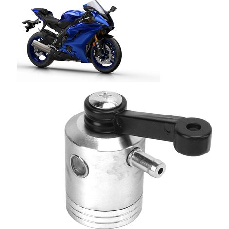 Modification universelle CNC pour moto, réservoir et coupelle d'huile de maître-cylindre de frein avant et d'embrayage, compatible avec Ducati, Kawasaki, Suzuki et Yamaha (argent). (1/5)