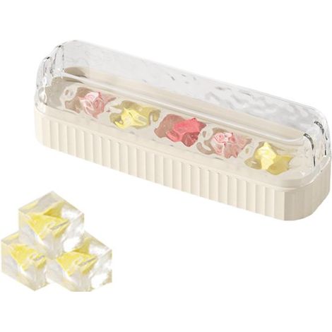 Bandeja para cubitos de hielo，utensilio de cocina apilable，bandeja para cubitos de hielo fácilmente extraíble (1/5)