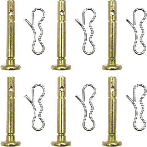 Cancanle Lot de 6 goupilles de Cisaillement et goupilles pour MTD 738-04155 CUB & Troy-bilt déneigeuse Longueur 4,8 cm (1/5)