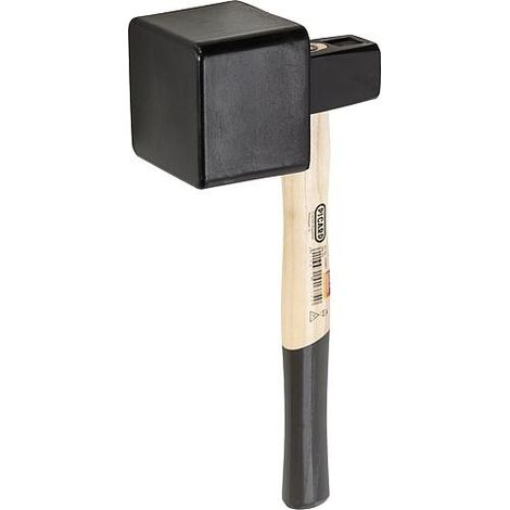 Marteau de carreleur PICARD 2500g, 100x95 mm, face caoutchouc, manche en frêne