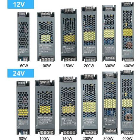 Ultra-thin power adapter transformer for LED strip lights, AC190V-240V to DC 24V, 2.5A, 60W, switching converter, indoor use (1/5)