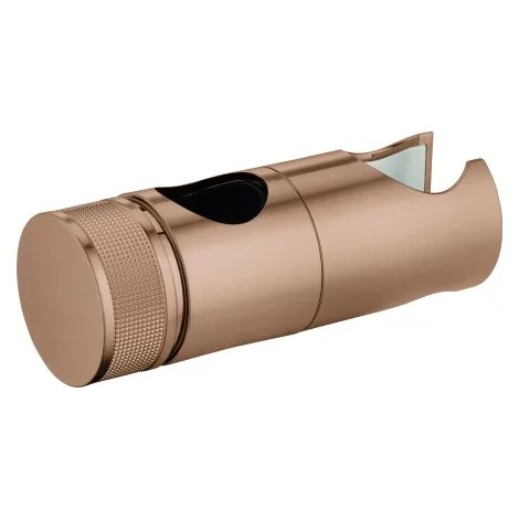 GROHE curseur 48424 pour barres de douche Rainshower SmartActive, curseur avec support pivotant pour réglage en hauteur de la douchette à main, warm sunset brossé, 48424DL0