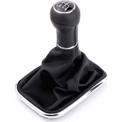 Neuer Schaltsack für 5-Gang-Schaltung aus schwarzem PU-Leder, Ersatz für VW Golf Bora Jetta GTi MK4 1999-2004 (1/5)
