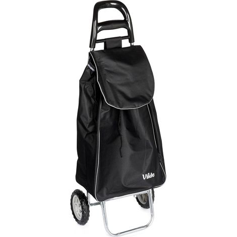 Carrello della spesa nero da 30 litri con borsa (1/5)