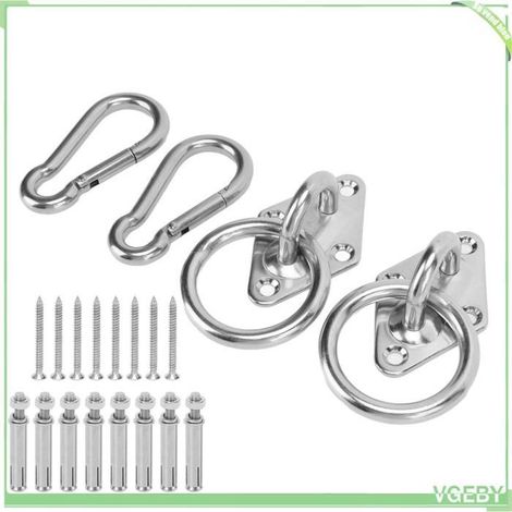 Kit de suspension au plafond - FAFEICY - Ensemble M8 - Acier inoxydable - Mousquetons & vis inclus - Antirouille (1/5)