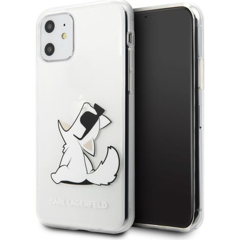 Karl Lagerfeld Choupette Fun Transparente iPhone 11 Hülle (1/5)