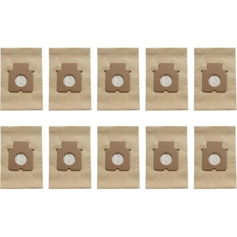 Lot de 10 sacs poubelle de rechange pour aspirateur Panasonic C-20E MC-E7101 MC-CG461 (accessoires pour aspirateur) - Sacs en papier (1/5)