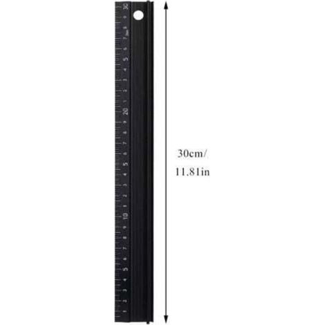 30 cm Metalllineal, Technisches Zeichenset, Geometrie-Werkzeug, Heimwerkerwerkzeug, Architektenlineal für Schüler, Holzbearbeitung, Künstler