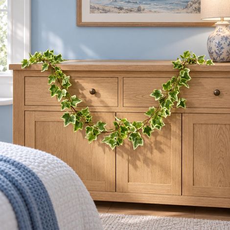 160cm Artificial Ivy Garland Trailing Hanging Plant Foliage Variegated (1/4)