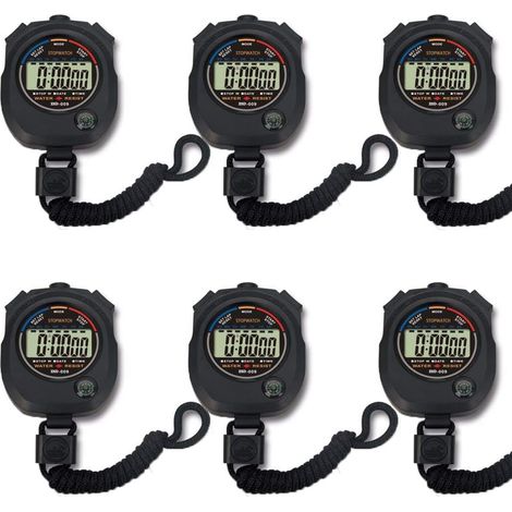 Chronomètre Électronique - Précision 1/100 S - Affichage Heure Date Alarme - Pour Entraîneurs Arbitres Coureurs - 1 Pièce (1/5)