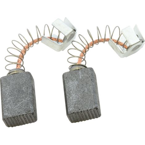 Balais de Charbon pour Makita Scie 4302C - 6x10x15mm - Remplace CB-166 (1/2)