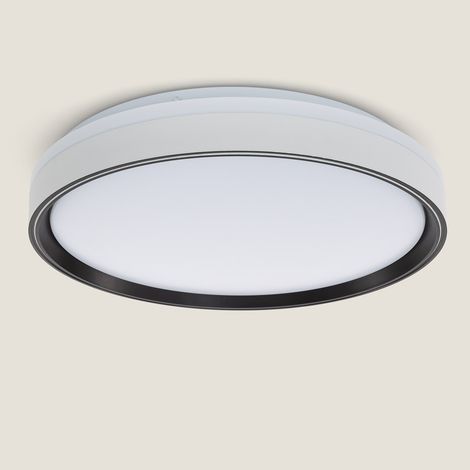 LED Deckenleuchte 24W Rund Metall Ø385 mm Nysted Schwarz