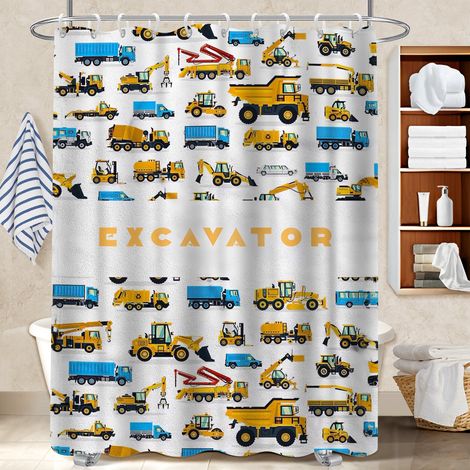 Rideau polyester pour douche 180x180 aéré bâche de douche pour votre chalet à la montagne (1/5)