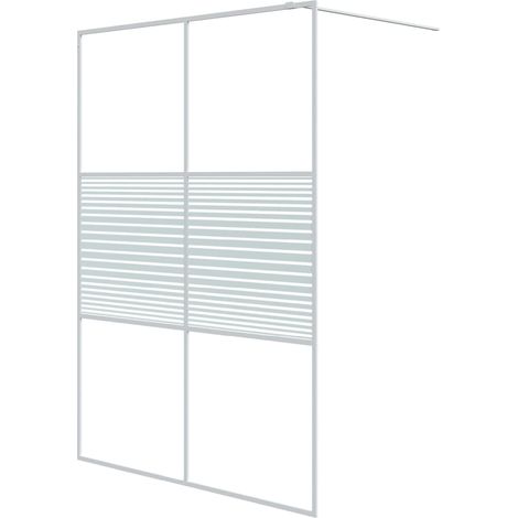 Maison Exclusive - Parete Doccia Walk in Bianca 140x195 cm Vetro Trasparente ESG