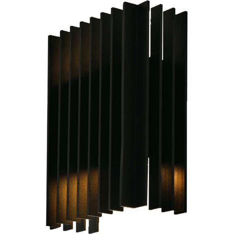 Lámpara de pared LED V-TAC 2 x 6 W, 141 x 65 x 200 mm, color negro, giratoria, blanco natural, IP65