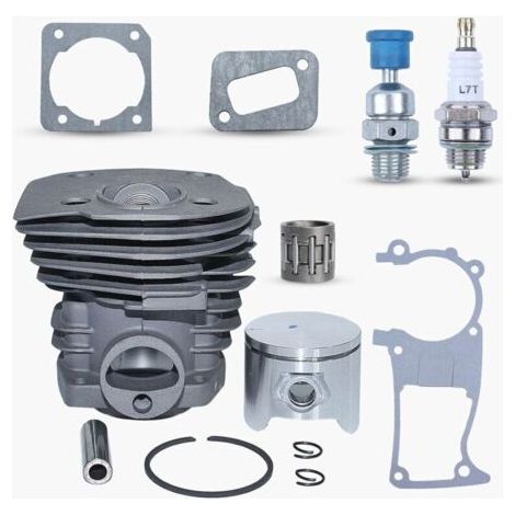 44 mm cylinder piston gasket set with compression valve for chainsaw engines of sizes 350, 346, 351 and 353--DTEKGAZ