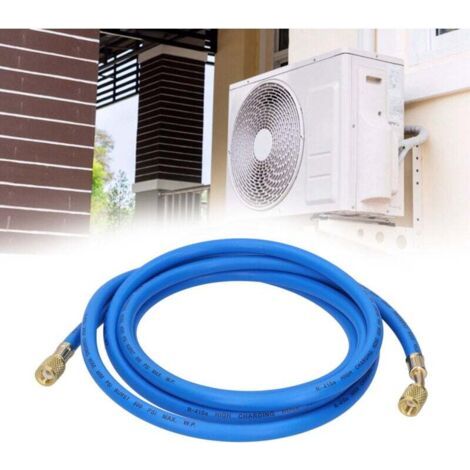 Tuyau de charge de réfrigérant pour climatiseur, accessoire d'outil d'ajout de réfrigération pour climatiseur (double joint standard anglais 1 pièce 3 mètres)