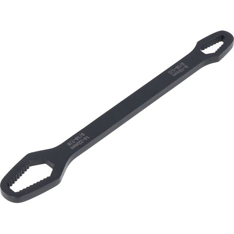 Clé de réparation universelle multifonctionnelle à double extrémité 8-22 mm (noire) (1/5)