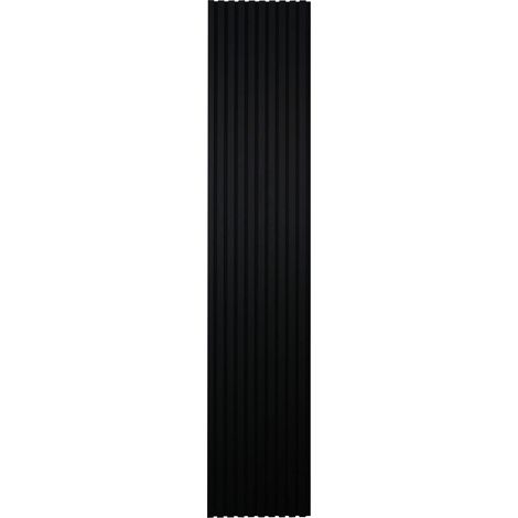 HOME DELUXE Akustikpaneel SONIC Deep Black - 240 x 40 cm I Akustikpaneel Akustikpaneele Akustik Paneele Wandverkleidung Wandpaneel Wandpaneele Akustikpanel Akustikpanele Lamellenverkleidung Designpa