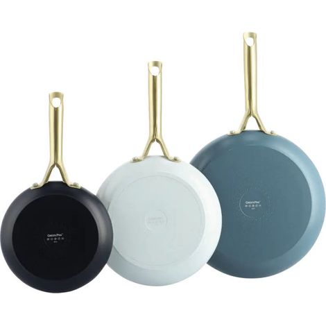 GreenPan CC009019-001 Set di Padelle Shades 20 24 28 cm colore Blu