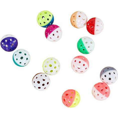 Zooroom Palla di plastica con campanello 4,3 cm - Palla 4,3 cm - 1 pz.