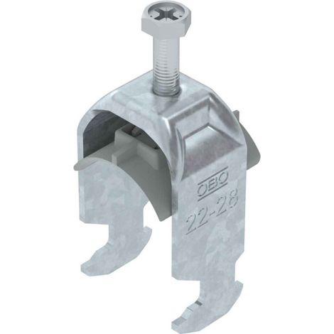 OBO Bettermann Bügelschelle 2056 22-28mm Stahl tauchfeuerverzinkt, 1186222 (1/2)