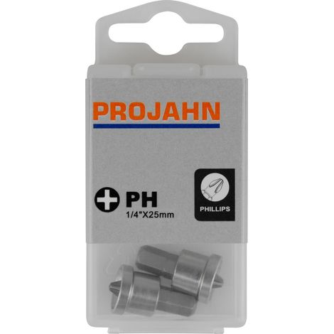 Projahn 1/4 Schraubvorsatz PH Nr. 2 Tiefenstopp 2-tlg. L25 mm (1/2)