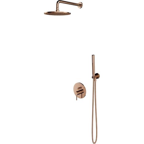 OMNIRES Y - Set doccia con miscelatore da incasso, con corpo, diametro 25 cm, rame SYSY35CP (1/2)