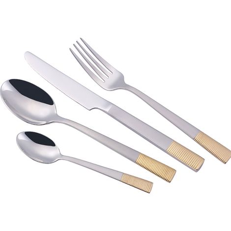 Set di posate MR-1520G-24 da 24 pezzi (oro)