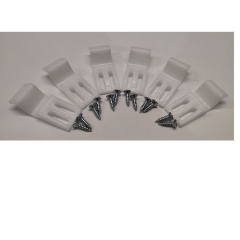 Shower Bath Panel Clips x 6