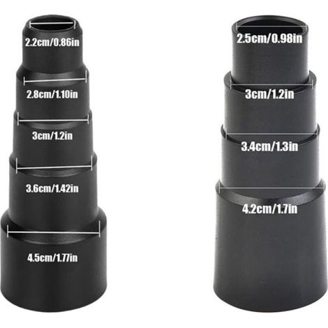 Adaptateur De Tuyau - 22 mm 28 mm 30 mm 36 mm 45 mm - Pour Aspirateur - Lot De 5 (1/5)