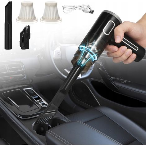 MINI ASPIRADORA PARA COCHE, ASPIRADORA DE MANO PORTÁTIL INALÁMBRICA USB