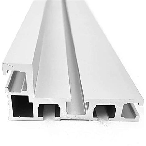 Rail en T, 75 Type 800 mm de rails en T, rainure en T en aluminium, gabarit de rainure en T pour découpe, mini-rail en T pour scie circulaire de menuiserie pour fixation de clôture (1/5)