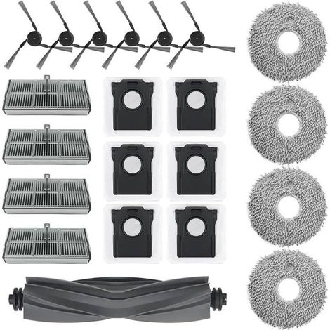 Kit Accessoires 21 Pièces Pour Aspirateur Robot - Filtres Brosses Sacs Poussière - Compatible L40 Ultra X40 Ultra (1/5)