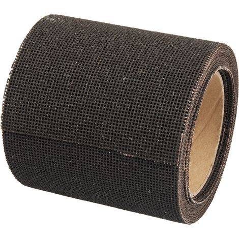 Silverline – Rouleau abrasif de ponceuse 5 m – Grain 100 – Pour plaques de plâtre, bois brut, élimination de la rouille – Anti-encrassement