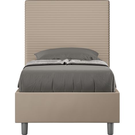 Letto Singolo 80x190 cm Senza Rete Focus Tortora (1/5)