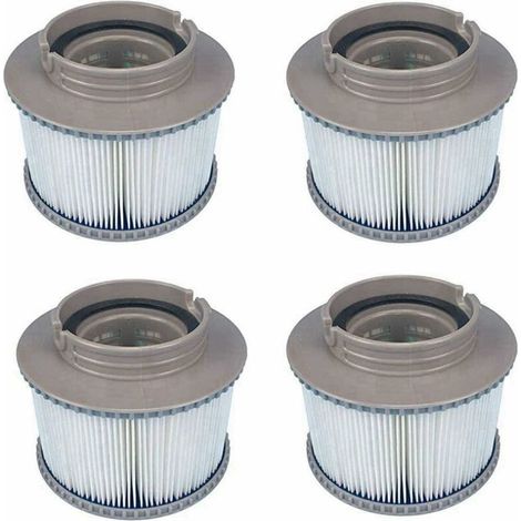 MSPA Cartouches de Rechange de Filtre pour Tous Les modèles Whirlpool Spas Swimming Piscine,Cartouches filtrantes avec Filet pour MSpa Les spas Bubble Spa (4 pièces) (1/5)