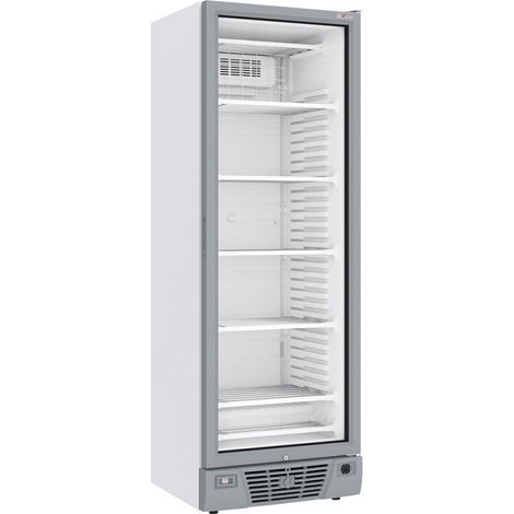 Vitrine ventilée négative 382L - 5 niveaux fixes - Température -18° à -24° - Éclairage LED - Blanche - Diverso