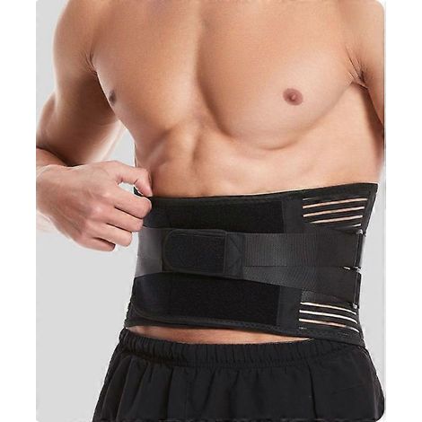 Ceinture de soutien lombaire respirante pour haltérophilie, squats et hernie discale, idéale pour le sport et le maintien de la taille. (1/4)