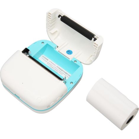 Mini imprimante portable Bluetooth thermique intelligente sans encre pour étiquettes autocollantes et reçus, compatible iOS et Android.